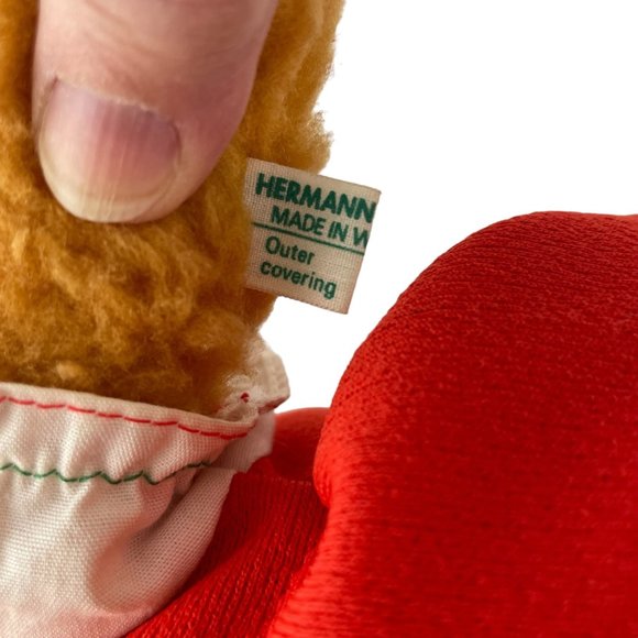 Hermann Teddy Original West Germany Vintage 14" Plush Girl Bear Heidi Dress - Picture 6 of 8